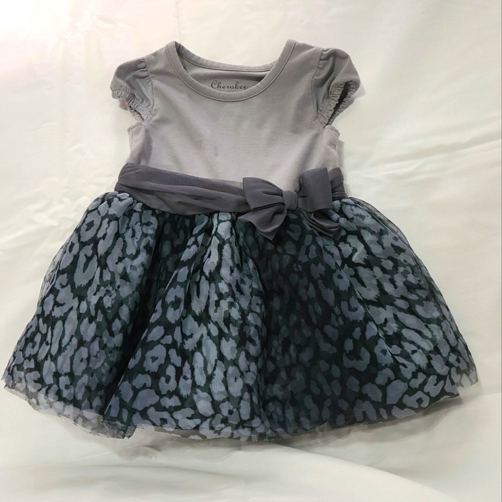 18m Cherokee Grey Animal print dress